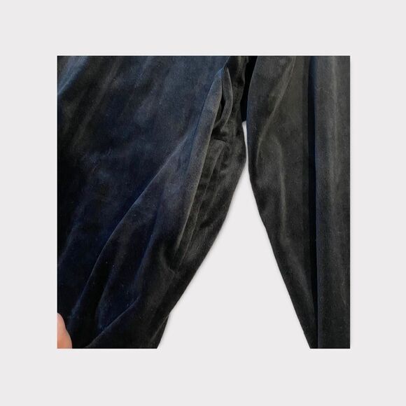 Fila Black Y2K 2000’s Plush Velvety Track Suit Two Piece Zip Up Top Sweater - Picture 6 of 7